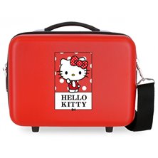 Neceser ABS Bow of Hello Kitty adaptable a trolley Roja