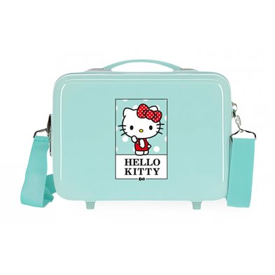 Neceser ABS Bow of Hello Kitty adaptable a trolley Turquesa