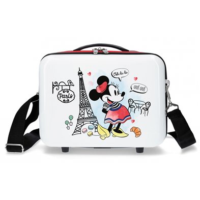 Neceser ABS Minnie Paris Adaptable Rojo
