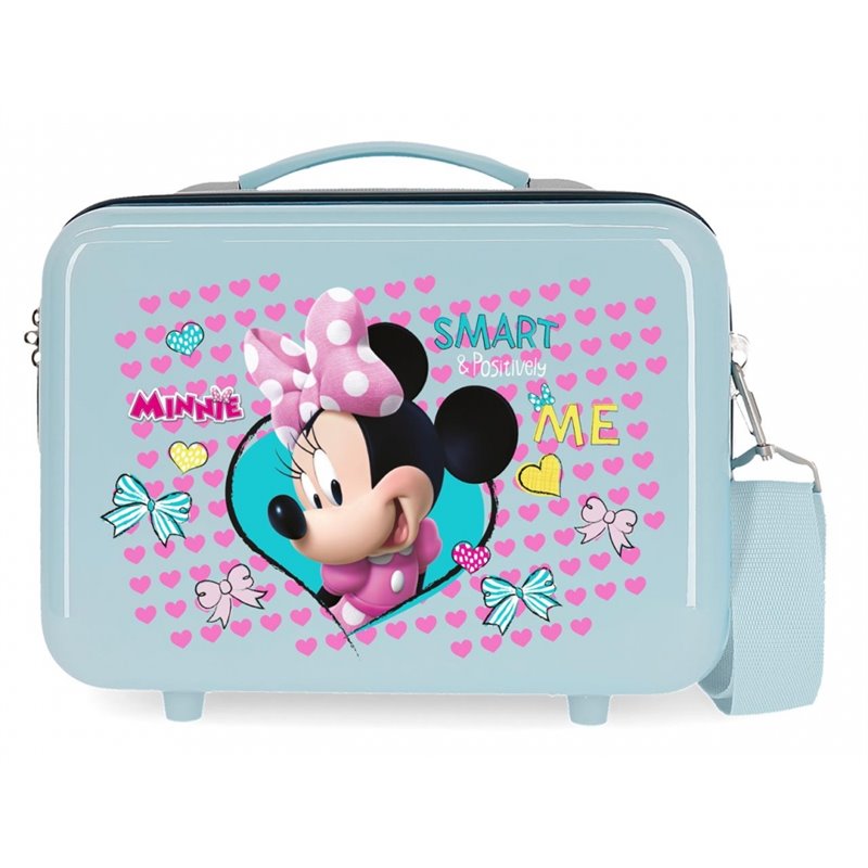 Neceser ABS Minnie Happy Helpers Adaptable Azul claro