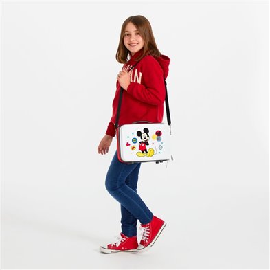 Neceser adaptable a trolley Mickey Enjoy the Day Oh Boy Blanco