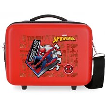 Neceser ABS Spiderman Great Power Adaptable Rojo