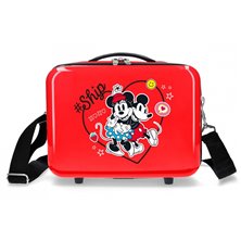Neceser ABS Mickey & Minnie Ship Always Be Kind Adaptable Rojo