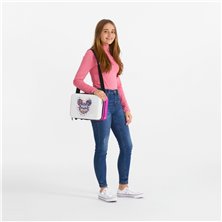 Neceser ABS Minnie Magic corazones adaptable a trolley fucsia