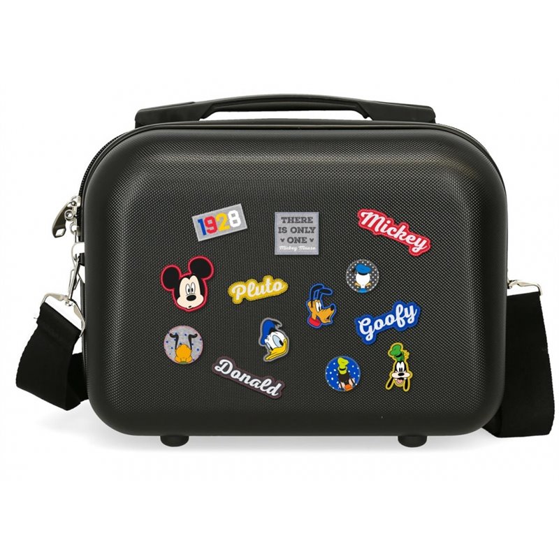 Neceser ABS Mickey Adaptable personajes negra
