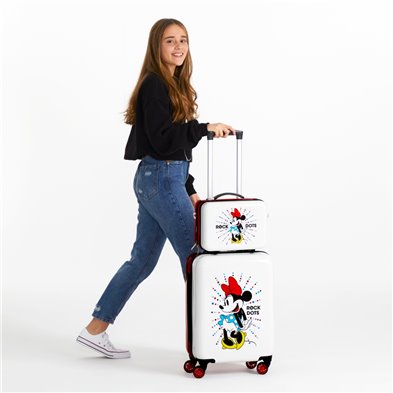 Neceser ABS Minnie Magic dots adaptable a trolley