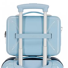 Neceser ABS Let´s Travel Mickey New York Adaptable Azul claro
