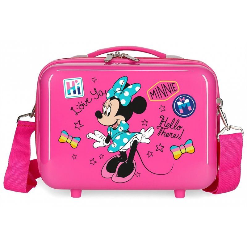Neceser ABS Enjoy Minnie Hi love Adaptable Fucsia