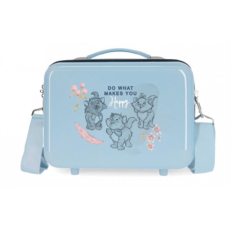 Neceser ABS Aristogatos Azul adaptable