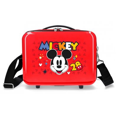 Neceser ABS Mickey Get Moving Adaptable Rojo