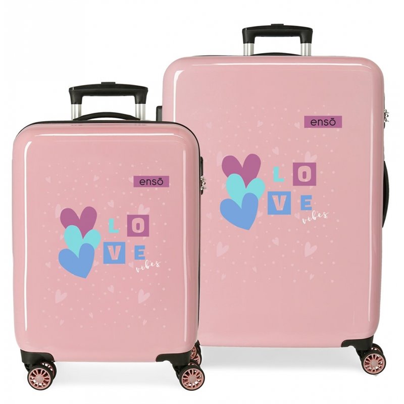 Juego de Maletas Enso Love Vibes rígidas 55-68cm