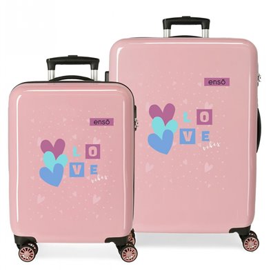 Juego de Maletas Enso Love Vibes rígidas 55-68cm