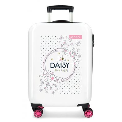 Maleta de Cabina Enso Daisy Blanco rígida 55cm