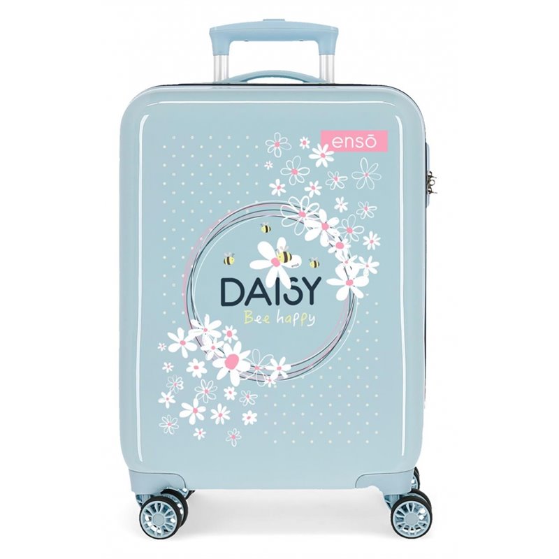 Maleta de Cabina Enso Daisy Azul claro rígida 55cm