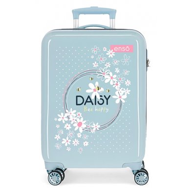 Maleta de Cabina Enso Daisy Azul claro rígida 55cm