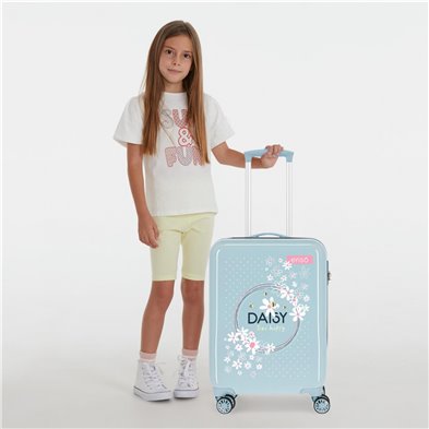 Maleta de Cabina Enso Daisy Azul claro rígida 55cm