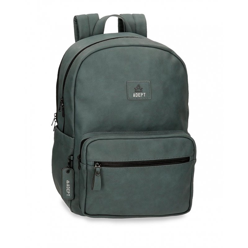 Mochila portaordenador dos compartimentos Adept Axel Azul