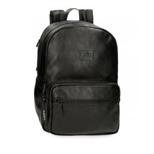Mochila portaordenador dos compartimentos Adept Axel Negro