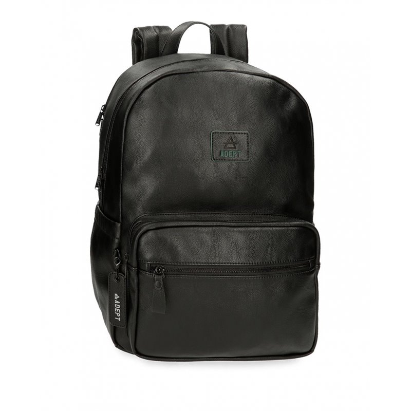 Mochila portaordenador dos compartimentos Adept Axel Negro