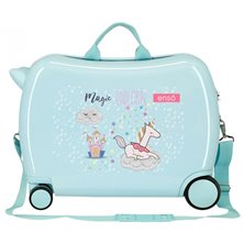 Maleta infantil 2 ruedas multidireccionales Enso Magic Unicorn Turquesa