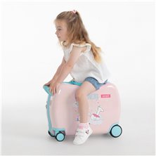 Maleta infantil 2 ruedas multidireccionales Enso Magic Unicorn Rosa