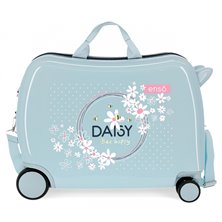Maleta infantil Enso Daisy Azul claro 2 ruedas multidireccionales