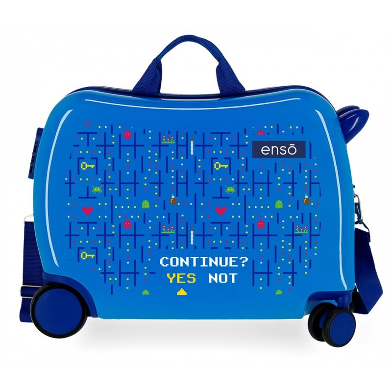 Maleta Infantil Enso Gamer 2 ruedas multidireccionales Azul