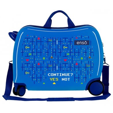 Maleta Infantil Enso Gamer 2 ruedas multidireccionales Azul