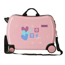 Maleta infantil 2 ruedas multidireccionales Enso Love Vibes