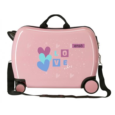 Maleta infantil 2 ruedas multidireccionales Enso Love Vibes