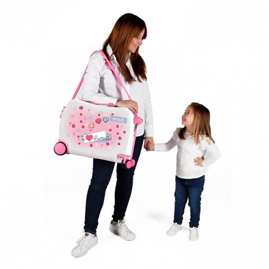 Maleta infantil 2 ruedas multidireccionales Enso Sweets