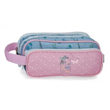Estuche Enso We Love Flowers Triple Cremallera