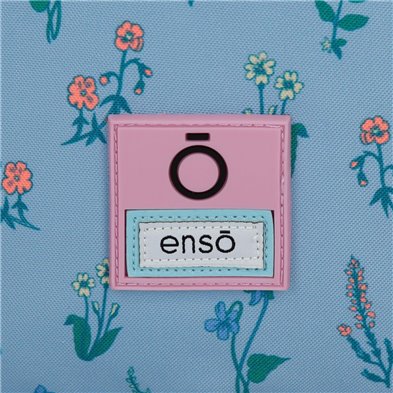 Estuche Enso We Love Flowers Triple Cremallera