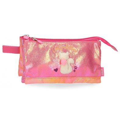 Estuche Enso Cat Cuddler Tres Compartimentos