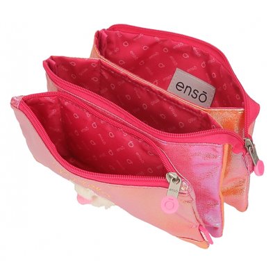 Estuche Enso Cat Cuddler Tres Compartimentos