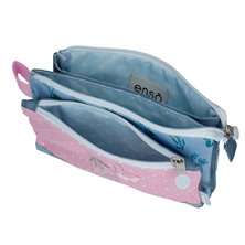 Estuche Enso We Love Flowers Tres Compartimentos