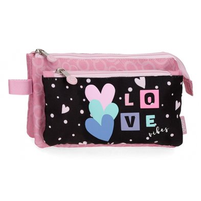 Estuche Enso Love Vibes Tres Compartimentos