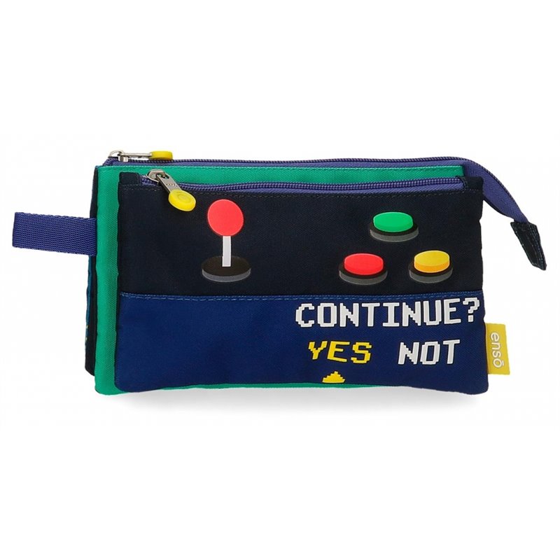 Estuche Enso Gamer tres compartimentos