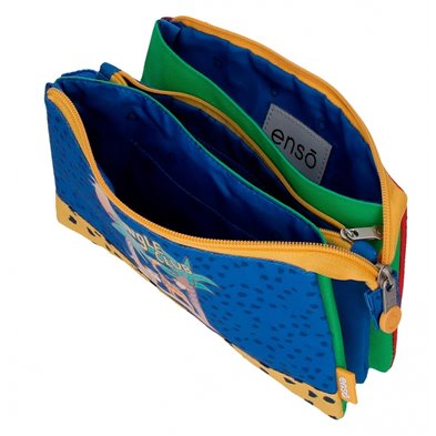Estuche Enso Jungle Club Tres Compartimentos