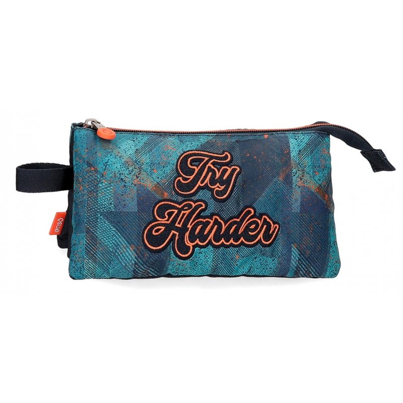Estuche Enso Try Harder Tres Compartimentos