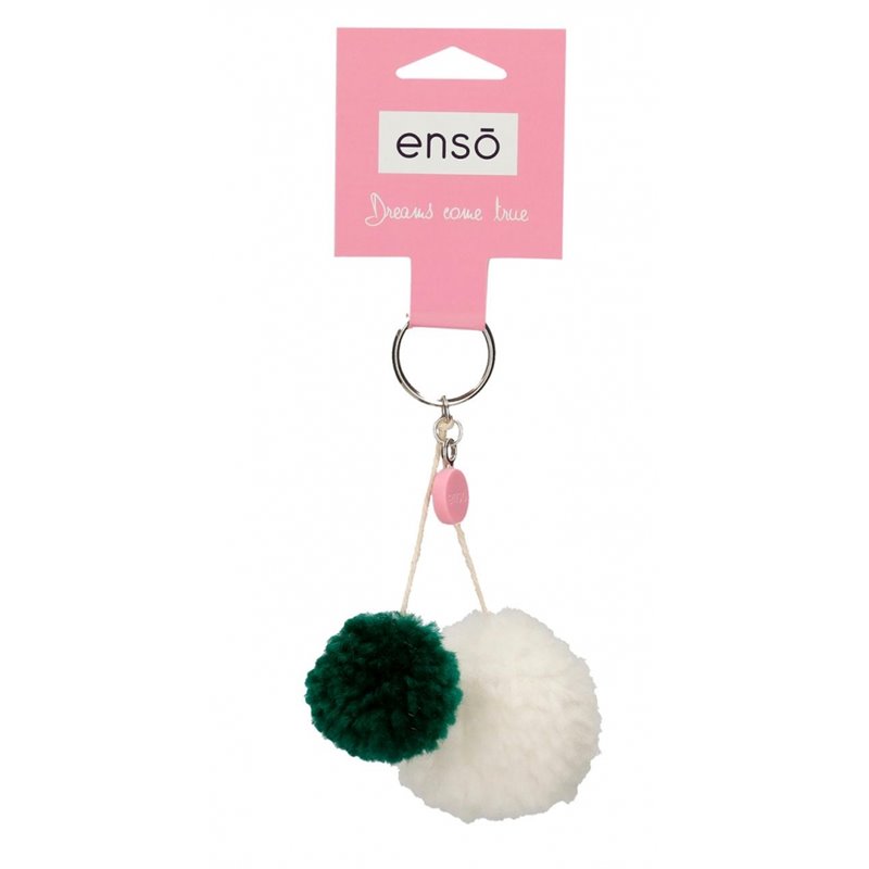 Llavero pompón dos colores Enso