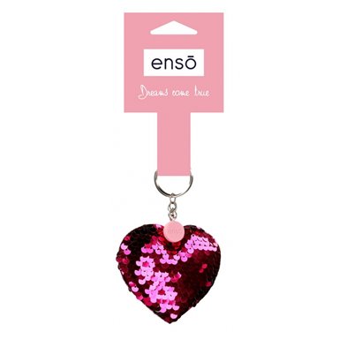Llavero Corazon Lentejuelas Enso