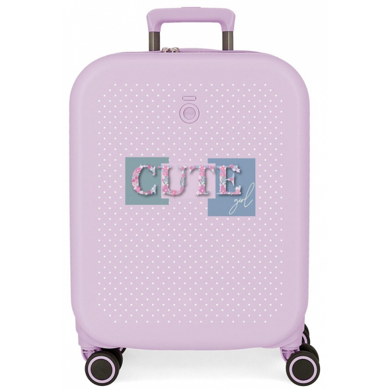 TROLLEY ABS 55CM.C/EXP. 4R. ENSO CUTE GIRL LILA