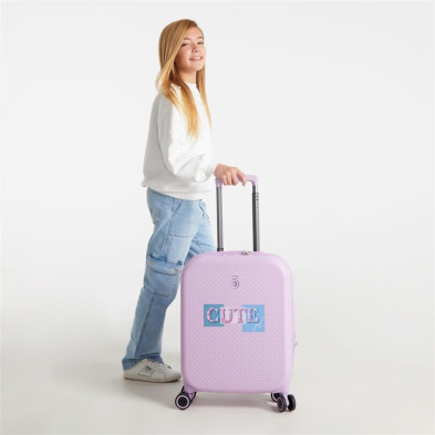 TROLLEY ABS 55CM.C/EXP. 4R. ENSO CUTE GIRL LILA
