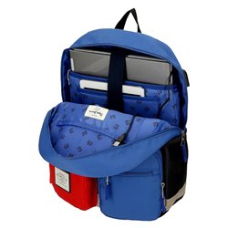 MOCHILA ESCOLAR PEPE JEANS DANY AZUL