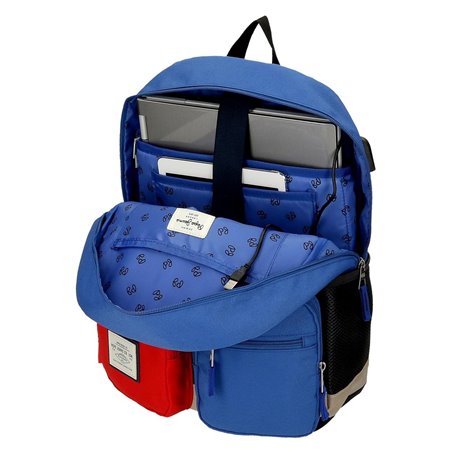 MOCHILA ESCOLAR PEPE JEANS DANY AZUL