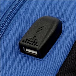 MOCHILA ESCOLAR PEPE JEANS DANY AZUL