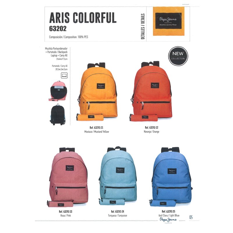 MOCHILA PEPE JEANS ARIS + ESTUCHE