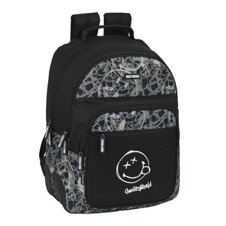 MOCHILA DOBLE ADAPTABLE CARRO SMILEY WORLD URBAN FLOW
