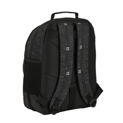MOCHILA DOBLE CON CANTONERAS ADAPTABLE A CARRO BATMAN COMIX